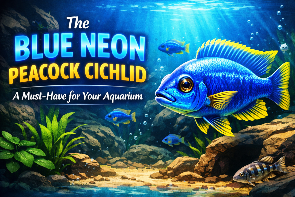 the blue neon peacock cichlid